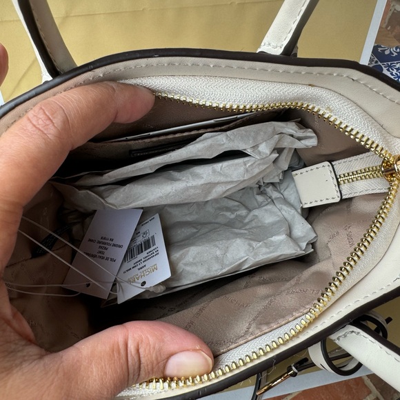 Michael Kors Avril XS Cheetah Print Calf Hair Leather Satchel Crossbody Bag - Picture 8 of 9